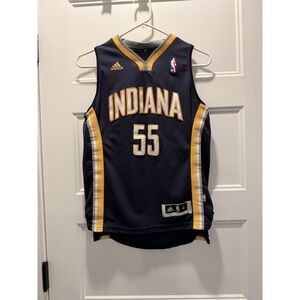 Adidas Indiana Pacers Roy Hibbert 55 Jersey Mens M Length +2 NBA Sewn